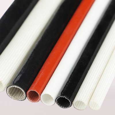 Silicone Resin Fiberglass Self extinguish Sleeve